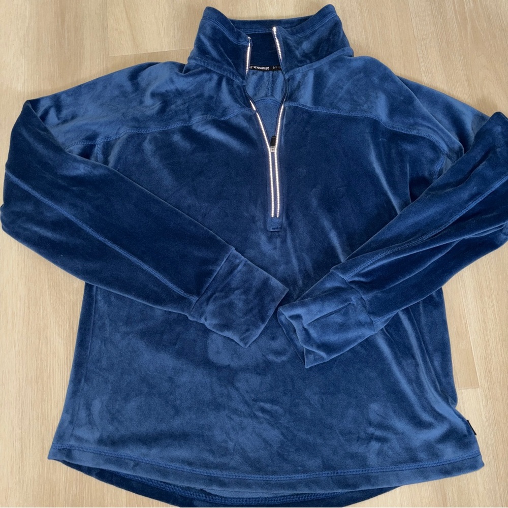 Juicy Couture Women's Blue V-Neck Sweater
